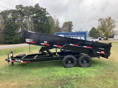 Top Hat 16 FT Tandem Axle Steel Bumper-pull Dump Trailer