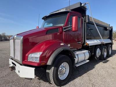 Kenworth T880 Tri Axle Dump Truck - Paccar 455HP, Automatic, 16' Dump