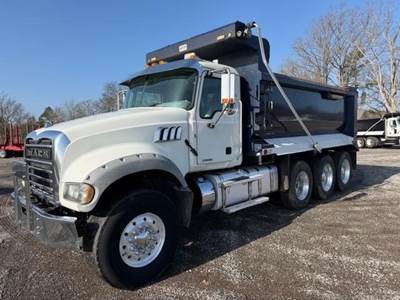 Mack Granite 64FR Tri Axle Dump Truck - MP8 455HP, Automatic, 16' Dump