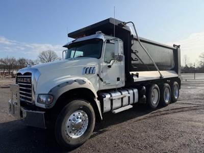 Mack Granite 64FR Tri Axle Dump Truck - MP8 455HP, Automatic, 16' Dump