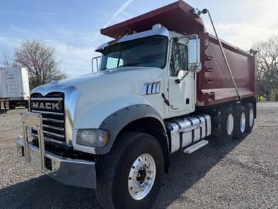 Mack Granite 64FR Tri Axle Dump Truck - MP8 455HP, Automatic, 16' Dump