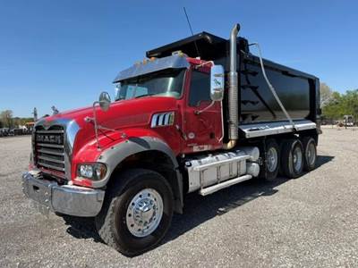 Mack Granite 64FR Tri Axle Dump Truck - MP8 455HP, Automatic, 16' Dump
