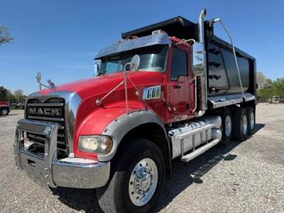 Mack Granite 64FR Tri Axle Dump Truck - MP8, Automatic, 16' Dump