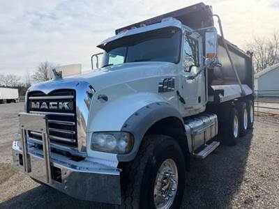 Mack Granite GU713 Tri Axle Dump Truck - MP7, Automatic, 16' Dump