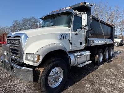 Mack Granite GU713 Tri Axle Dump Truck - MP7, Automatic, 16' Dump