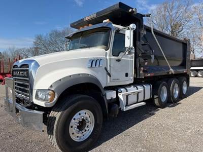 Mack Granite GU713 Tri Axle Dump Truck - MP8 455HP, Automatic, 16' Dump