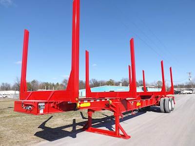 McLendon 40x102 Tandem Axle Log Trailer - Spring, Fixed Axle
