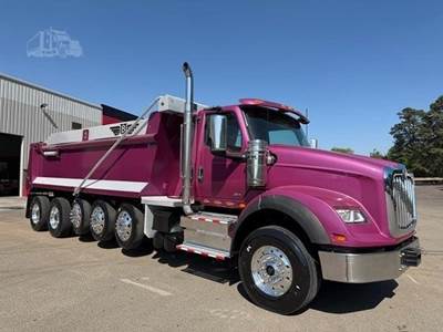 International HX Five Axle Dump Truck - A26 450HP, 6 Speed Allison Rds Automatic, 20.5' Dump