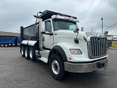 International HX Tri Axle Dump Truck - Cummins 500HP, 6 Speed Allison Rds Automatic, 16' Dump