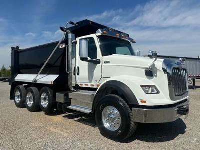 International HX Tri Axle Dump Truck - Cummins 500HP, 6 Speed Allison Rds Automatic, 16' Dump
