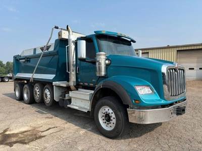 International HX Quad Axle Dump Truck - A26 450HP, 6 Speed Allison Rds Automatic