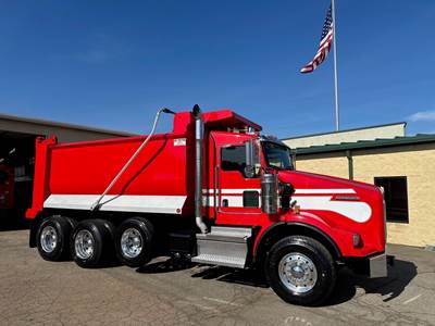 Kenworth T800 Tri Axle Dump Truck - Cummins 500HP, 6 Speed Allison Rds Automatic, 16' Dump