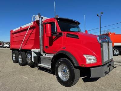 Kenworth T880 Tri Axle Dump Truck - Paccar 430HP, 6 Speed Allison Rds Automatic, 15.5' Dump