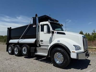 Kenworth T880 Tri Axle Dump Truck - Paccar 510HP, 6 Speed Allison Rds Automatic, 16' Dump
