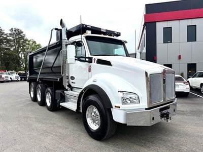 Kenworth T880 Tri Axle Dump Truck - Paccar 510HP, 6 Speed Allison Rds Automatic, 16' Dump