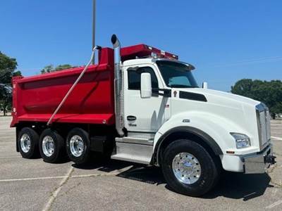Kenworth T880 Tri Axle Dump Truck - Cummins 500HP, 6 Speed Allison Rds Automatic, 16' Dump