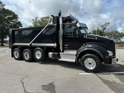 Kenworth T880 Tri Axle Dump Truck - Cummins 565HP, 6 Speed Allison Rds Automatic