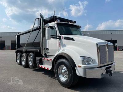 Kenworth T880 Tri Axle Dump Truck - Paccar 510HP, 6 Speed Allison Rds Automatic, 16' Dump