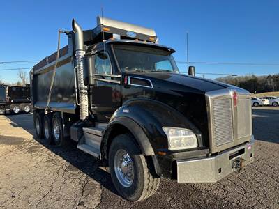 Kenworth T880 Tri Axle Dump Truck - Cummins 565HP, 6 Speed Allison Rds Automatic, 17.5' Dump