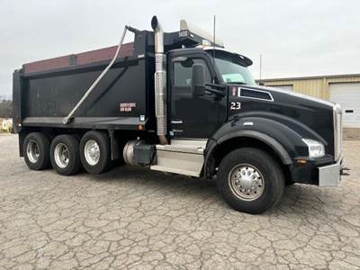 Kenworth T880 Tri Axle Dump Truck - Cummins 565HP, 6 Speed Allison Rds Automatic, 17.5' Dump