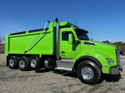 Kenworth T880 Tri Axle Dump Truck - Cummins 565HP, 6 Speed Allison Rds Automatic, 17.5' Dump
