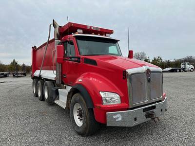 Kenworth T880 Tri Axle Dump Truck - Cummins 475HP, 6 Speed Allison Rds Automatic, 16' Dump