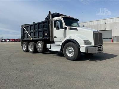 Kenworth T880 Tri Axle Dump Truck - Cummins 485HP, 6 Speed Allison Rds Automatic