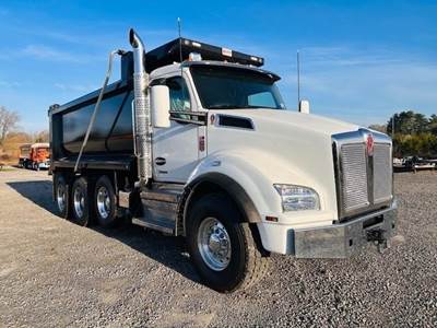 Kenworth T880 Tri Axle Dump Truck - Cummins 500HP, 6 Speed Allison Rds Automatic, 16' Dump