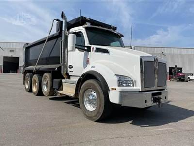 Kenworth T880 Tri Axle Dump Truck - Paccar 510HP, 6 Speed Allison Rds Automatic, 16' Dump