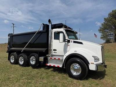 Kenworth T880 Tri Axle Dump Truck - Cummins 500HP, 6 Speed Allison Rds Automatic, 16' Dump