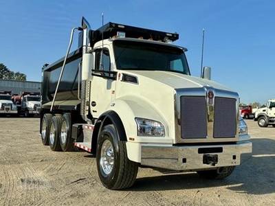 Kenworth T880 Tri Axle Dump Truck - Paccar 510HP, 6 Speed Allison Rds Automatic, 16' Dump