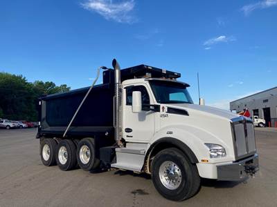 Kenworth T880 Tri Axle Dump Truck - Paccar 510HP, 6 Speed Allison Rds Automatic, 16' Dump