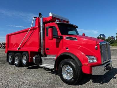 Kenworth T880 Tri Axle Dump Truck - Cummins 565HP, 6 Speed Allison Rds Automatic