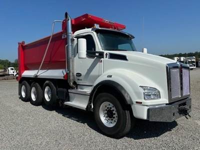Kenworth T880 Tri Axle Dump Truck - Cummins 500HP, 6 Speed Allison Hs Automatic, 16' Dump