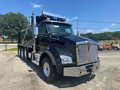 Kenworth T880 Tri Axle Dump Truck - Cummins 565HP, 6 Speed Allison Rds Automatic, 18' Dump