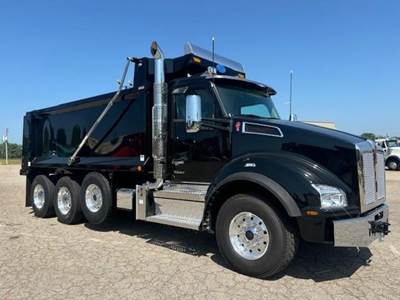 Kenworth T880 Tri Axle Dump Truck - Cummins 565HP, 6 Speed Allison Rds Automatic, 18' Dump