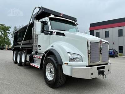 Kenworth T880 Tri Axle Dump Truck - Cummins 500HP, 18 Speed Endurant Automatic