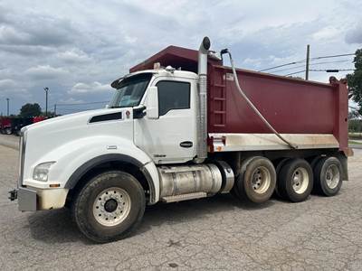 Kenworth T880 Tri Axle Dump Truck - Cummins 500HP, 6 Speed Allison Rds Automatic, 16' Dump