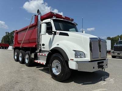 Kenworth T880 Tri Axle Dump Truck - Cummins 500HP, 6 Speed Allison Rds Automatic, 16' Dump