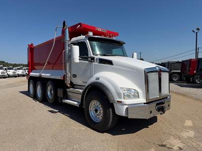 Kenworth T880 Tri Axle Dump Truck - Cummins 500HP, 6 Speed Allison Rds Automatic, 16' Dump