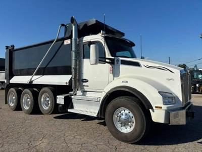Kenworth T880 Tri Axle Dump Truck - Cummins 500HP, 6 Speed Allison Rds Automatic, 16' Dump