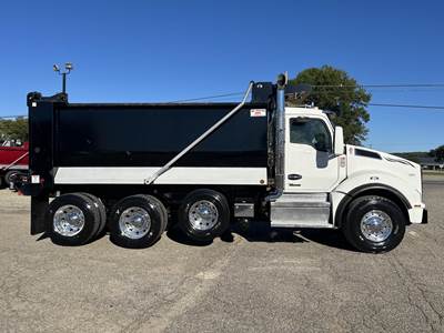 Kenworth T880 Tri Axle Dump Truck - Cummins 500HP, 6 Speed Allison Rds Automatic, 16' Dump