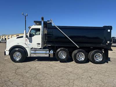 Kenworth T880 Tri Axle Dump Truck - Cummins 500HP, 6 Speed Allison Rds Automatic, 16' Dump