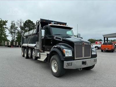 Kenworth T880S Quad Axle Dump Truck - Paccar 455HP, 6 Speed Allison Rds Automatic, 17' Dump