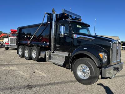 Kenworth T880S Tri Axle Dump Truck - Cummins 565HP, 6 Speed Allison Rds Automatic, 17' Dump