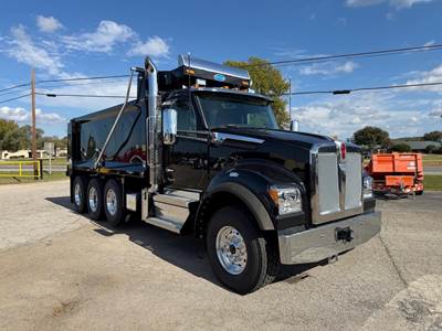 Kenworth T880S Tri Axle Dump Truck - Cummins 565HP, 6 Speed Allison Rds Automatic, 18' Dump