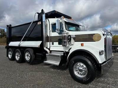 Kenworth W900 Tri Axle Dump Truck - Cummins 500HP, 6 Speed Allison Rds Automatic, 16' Dump