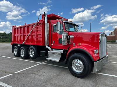 Kenworth W900 Tri Axle Dump Truck - Cummins 500HP, 6 Speed Allison Rds Automatic, 16' Dump