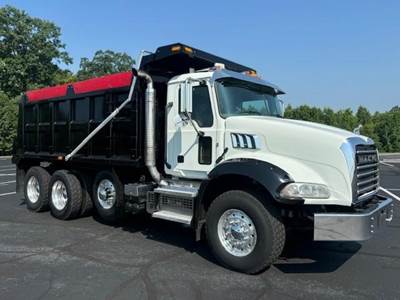 Mack Granite 64BR Tri Axle Dump Truck - MP7 425HP, 6 Speed Automatic, 16' Dump