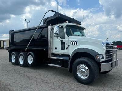 Mack Granite 64FR Tri Axle Dump Truck - MP8-445 455HP, Amt, 16' Dump